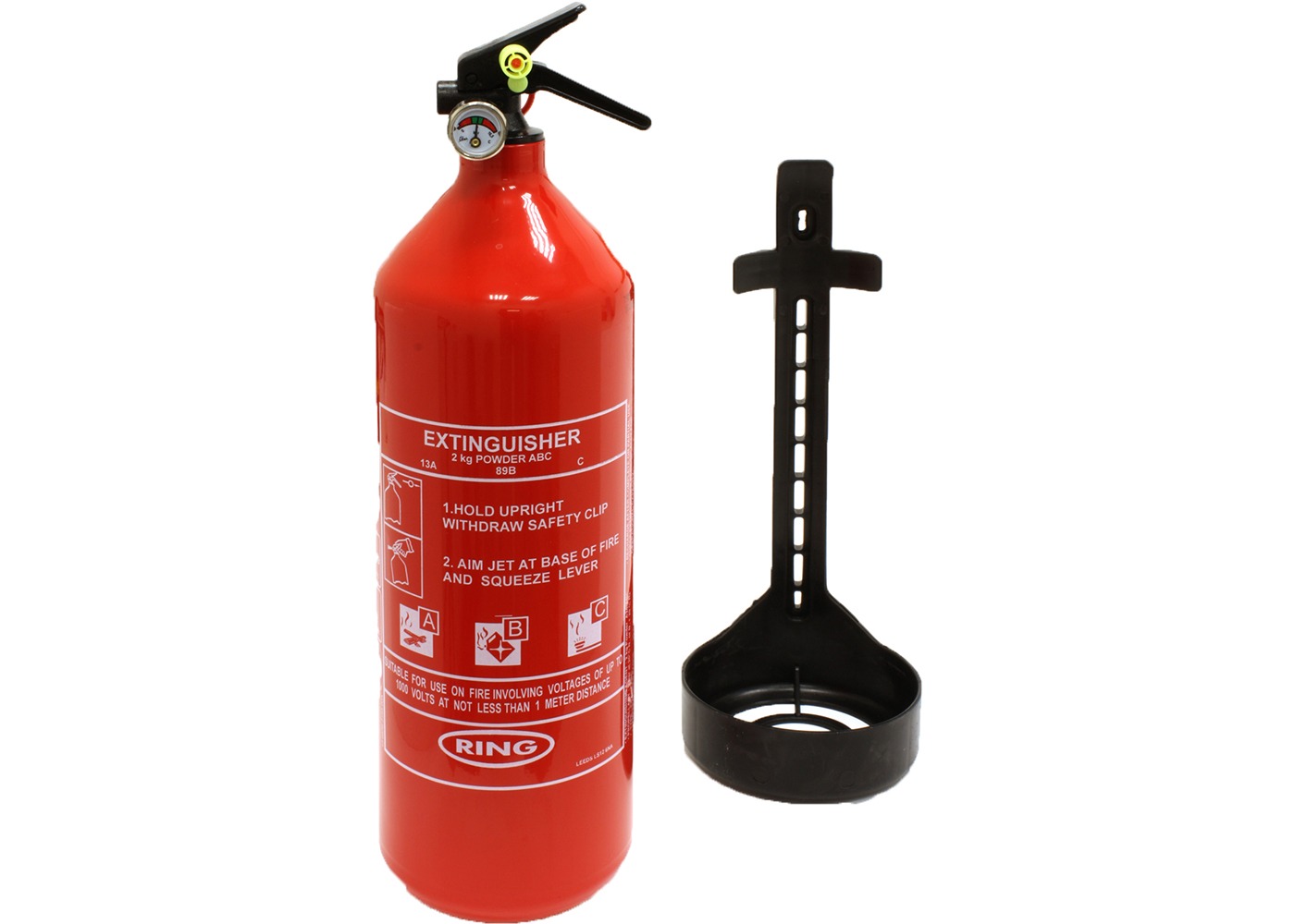 RCT1760 fire extinguisher with holder